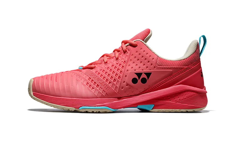 YONEX Ower Cushion Comfortable Breathable Low top Tennis Shoes Unisex Red