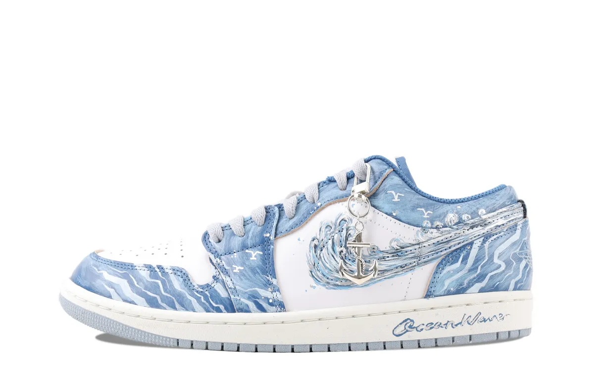 Jordan Air Jordan 1 Jiang Jin Yue, Poseidon's Wrath Cushioning Slip Resistant Abrasion Resistant