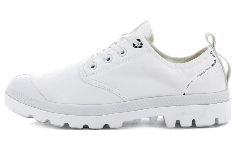Palladium Pampa Wear resistant And Waterproof Low top Canvas Shoes Unisex White