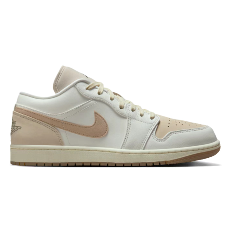 Jordan Air Jordan 1 Slip Resistant Abrasion Resistant Low top Vintage Basketball Shoes Unisex Brown