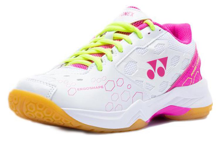 YONEX Comfortable Round Toe Cushioning Slip Resistant Low top Badminton Shoes Unisex Pink