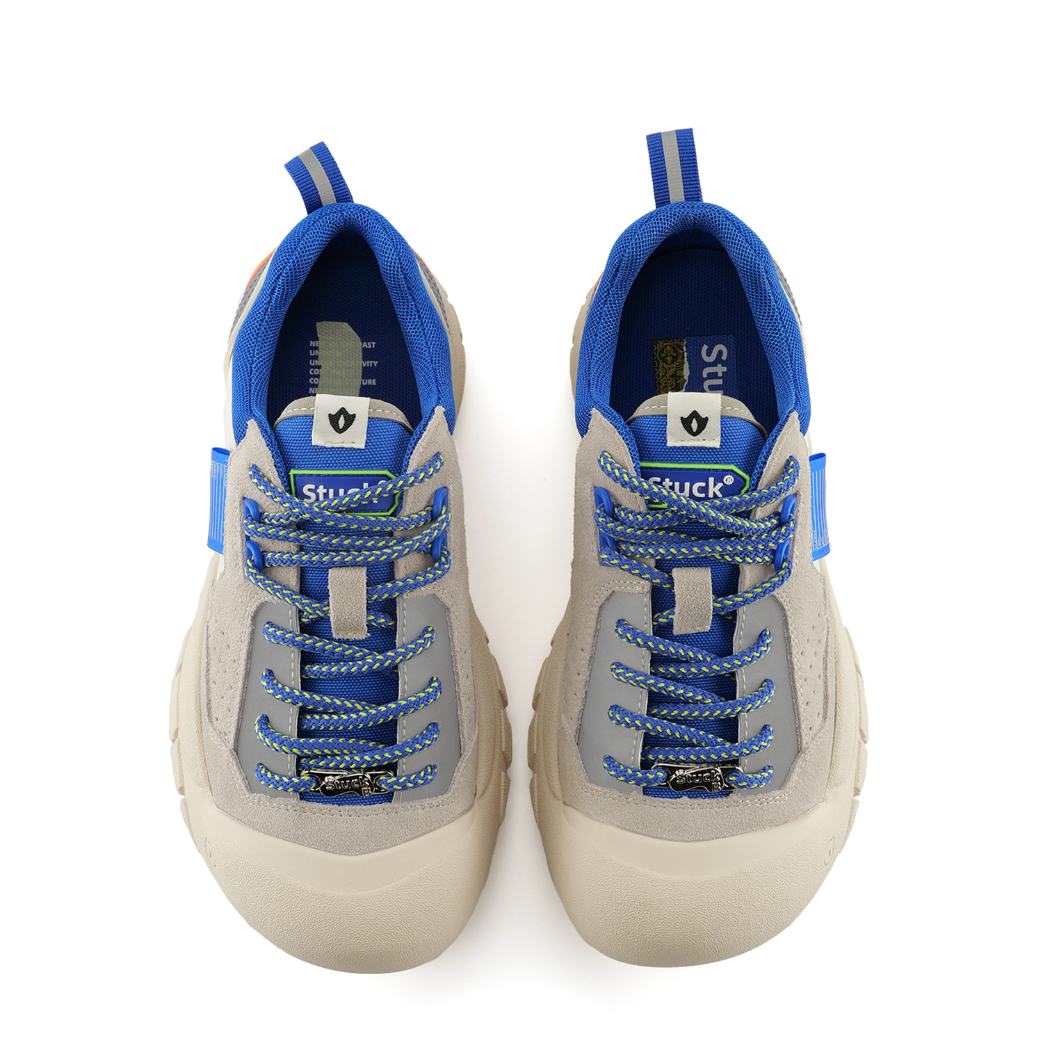 STUCKB Abrasion Resistant Slip Resistant Low top Outdoor Shoes Unisex Beige Gray