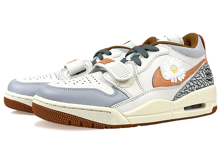 Jordan Legacy 312 Low top Vintage Basketball Shoes Men’s Beige Orange