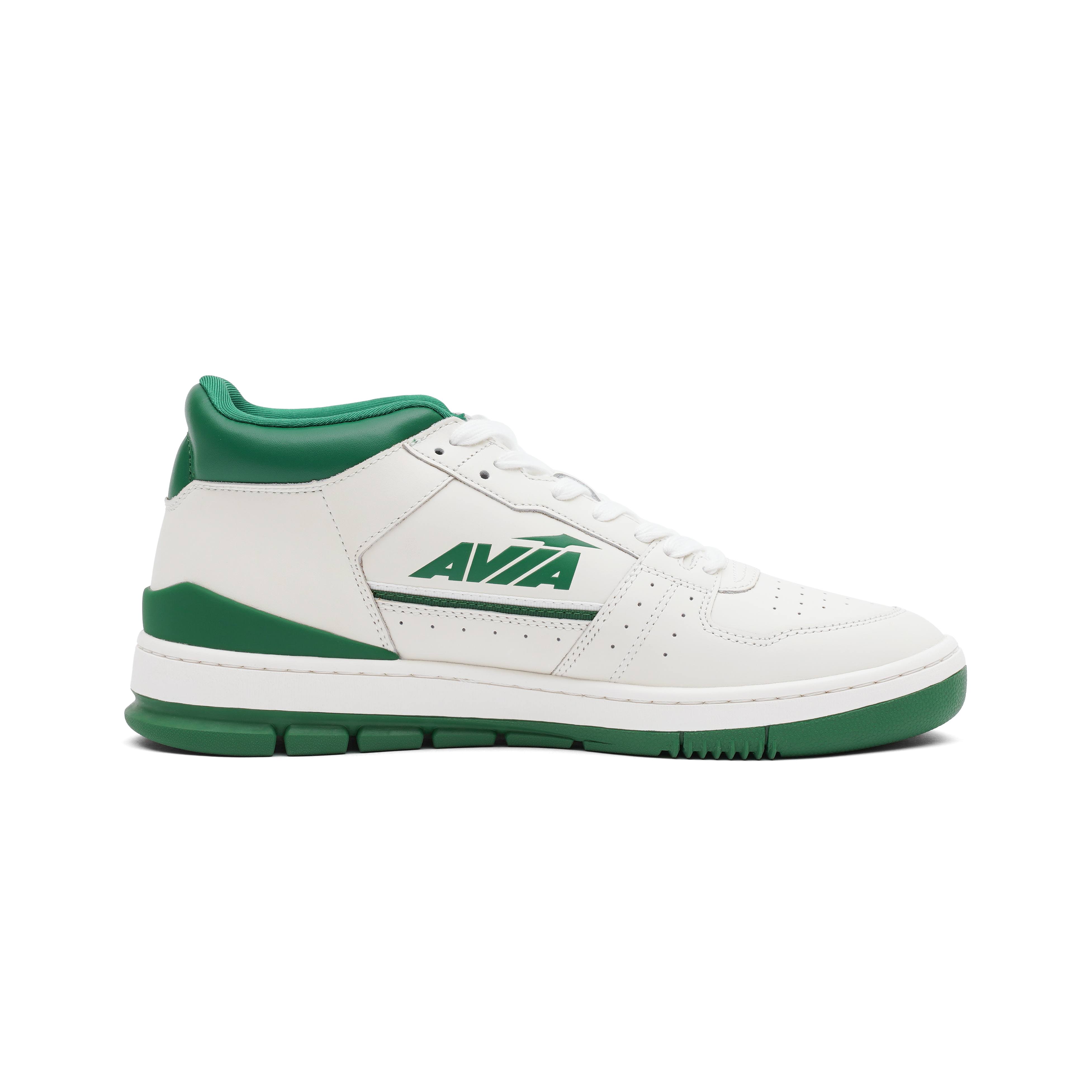 AVIA 825 Slip Resistant Abrasion Resistant Mid top Vintage Basketball Shoes Men’s White Green