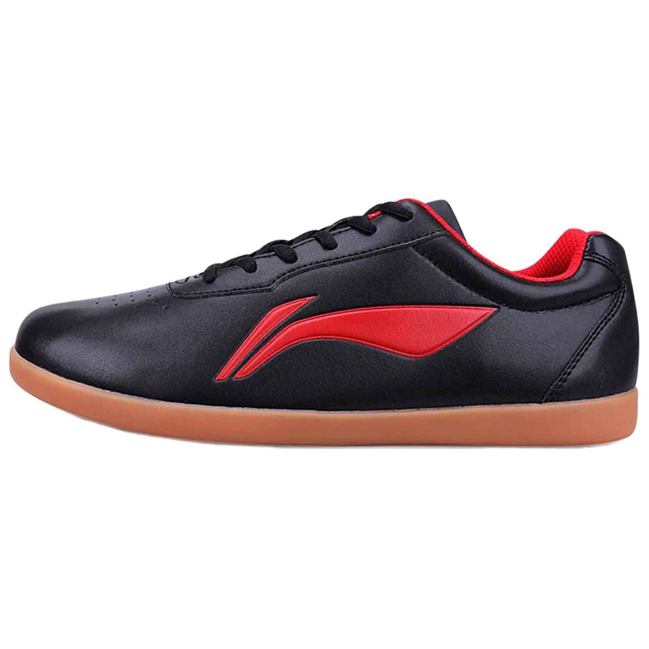 Li Ning Tai Chi Slip Resistant Abrasion Resistant Low top Training Shoes Unisex Black Red