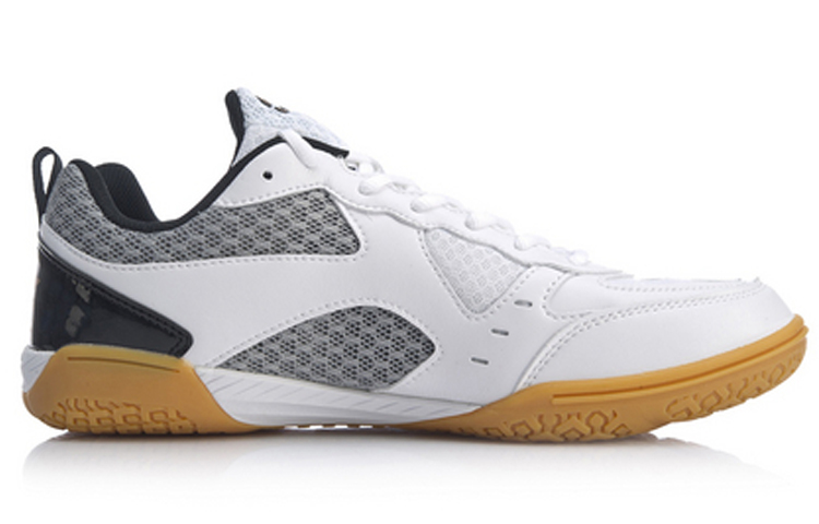 Li Ning Comfortable Abrasion Resistant Breathable Low top Table Tennis Shoes Men’s Black White