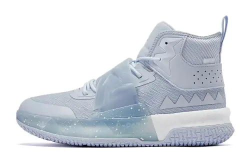 PEAK Monster Collection Slip Resistant Abrasion Resistant High top Basketball Shoes Men's Moon Blue