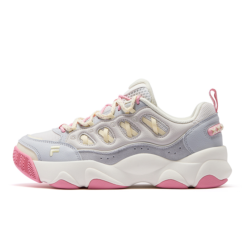 FILA FUSION WATERBEAR Bear Paw Shoes Low top Basketball Shoes Women’s Fragrant Snow White Moon Stone Gray