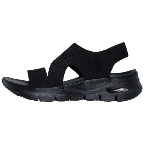 Skechers Arch Fit One Strap Sandals Women's Black