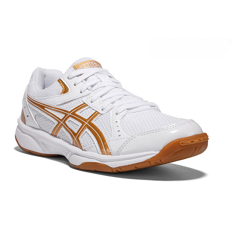 Asics River CS Abrasion Resistant Lightweight Wear resistant And Lightweight Low top Badminton Shoes Unisex White