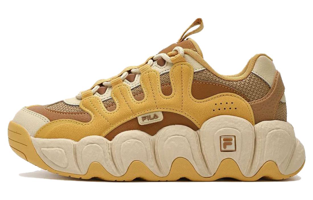 FILA Croissant Chunky Sneakers 'Yellow Brown' Women's