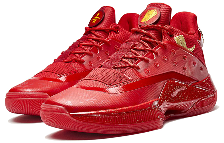 XTEP Levitation 4 Jeremy Lin Tactical Boots Non slip Lightweight Low top Performance Basketball Shoes Men’s China Red
