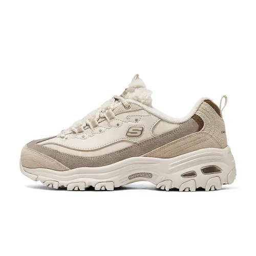 Skechers D'Lites 1.0 Synthetic Leather, Split Cow Leather