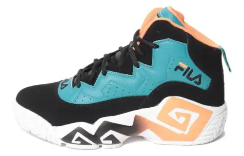 FILA MB Biscay Bay Mb Biscay Bay High top Vintage Basketball Shoes Men's Black Blue White