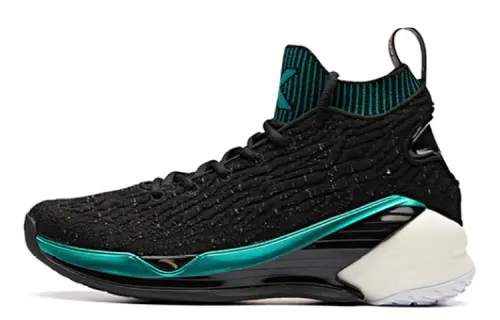 Anta KT4 comfortable non-slip wear-resistant high-top basketball shoes men's black green