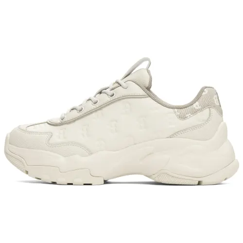 MLB Big Ball Chunky Height Increasing Chunky Sneakers Unisex Beige Yellow
