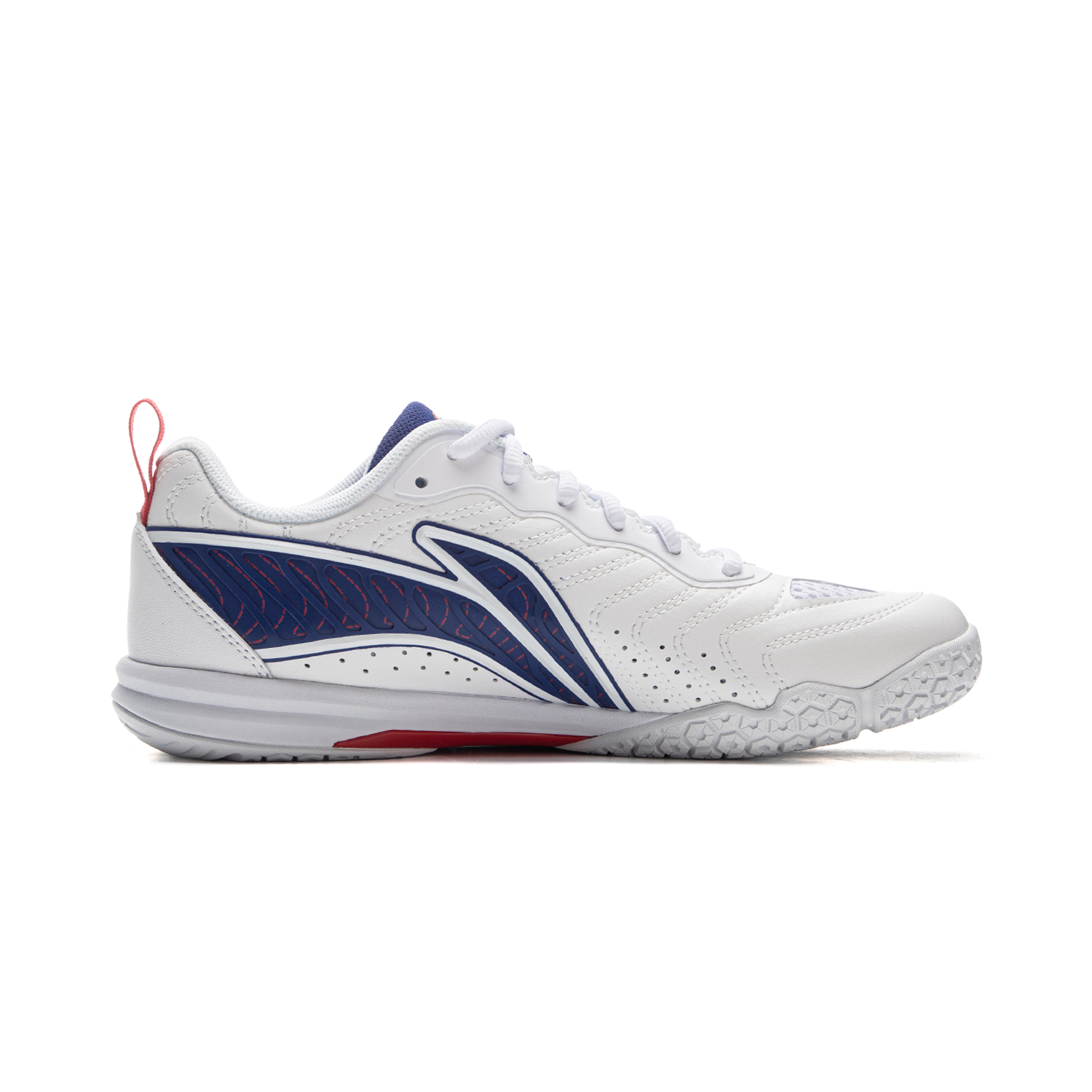 Li Ning Hawkeye 3.0 Training Scenario Low top Table Tennis Shoes Unisex White Red Blue