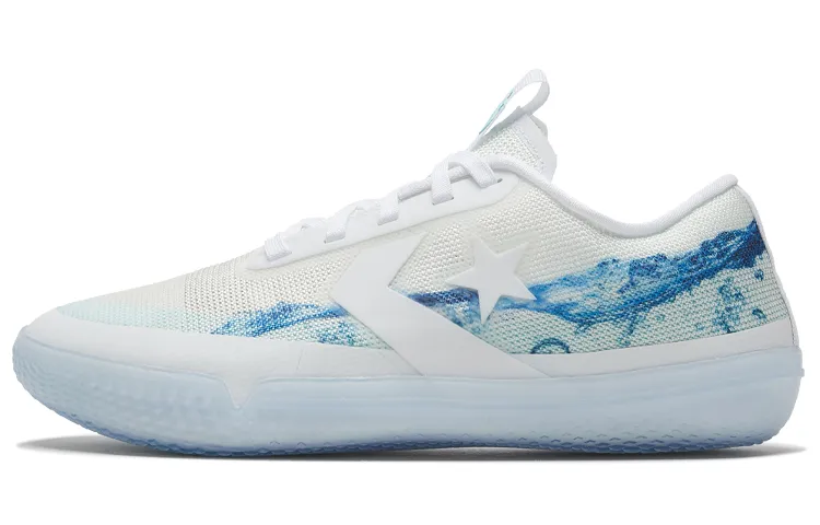 Converse All Star Pro BB Cushioning Low top Performance Basketball Shoes Unisex White Blue