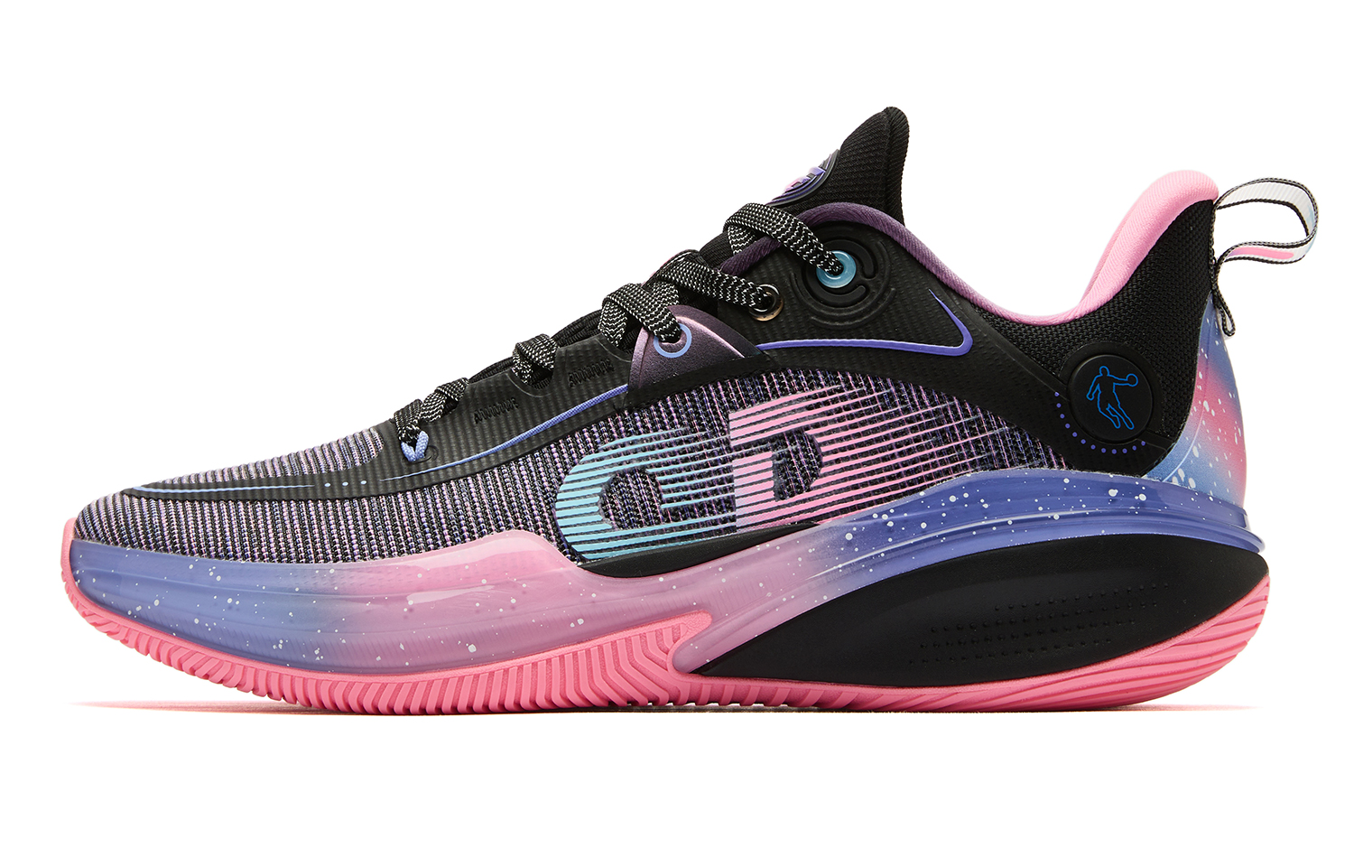 QIAODAN FE1.0 Slip Resistant, Abrasion Resistant, Lightweight, Rebound Low top Basketball Shoes Men’s Black Blue