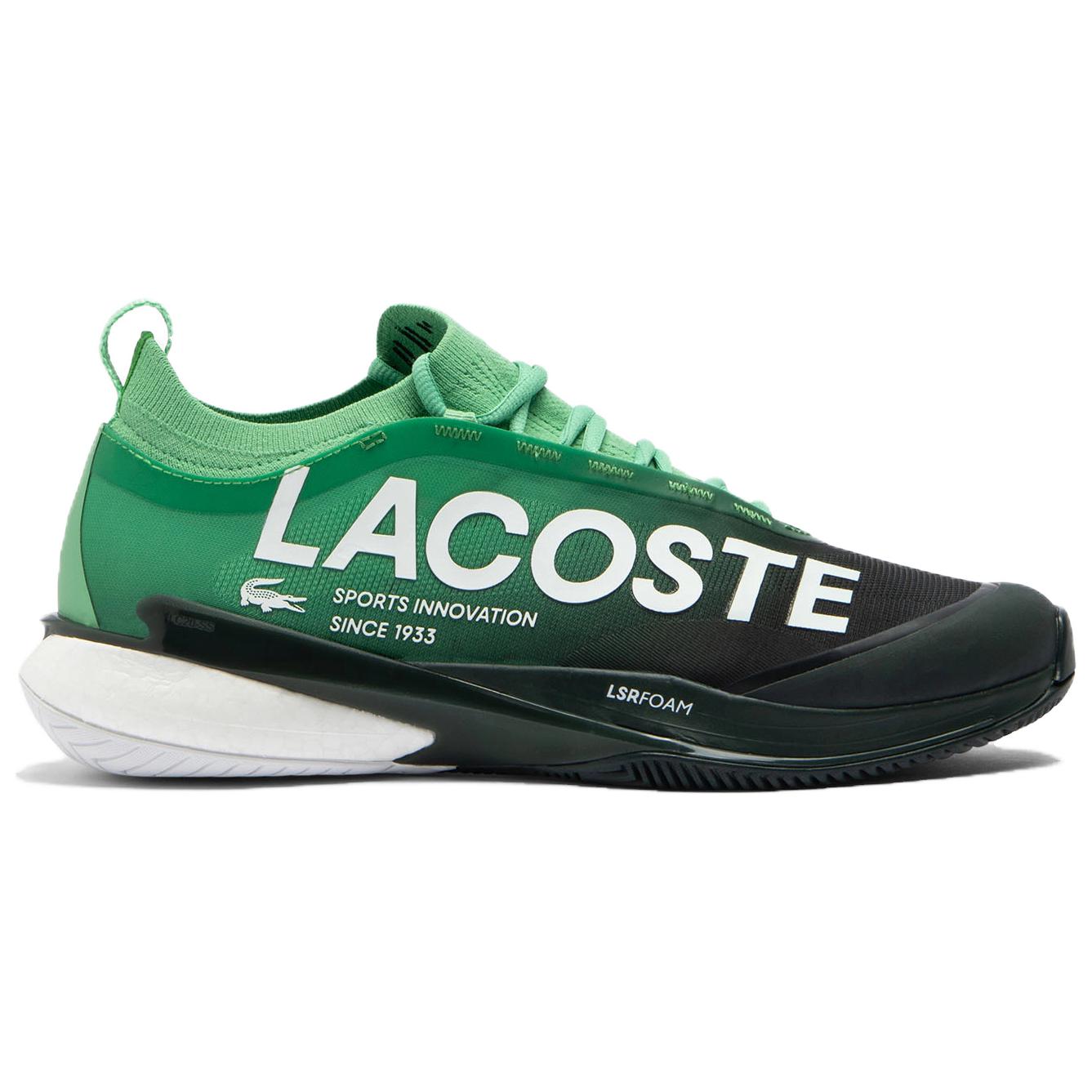 LACOSTE Slip Resistant Abrasion Resistant Low top Tennis Shoes Men’s Green