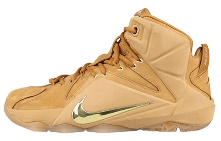 Мужские кроссовки Nike Lebron 12 EXT Wheat (песочные)