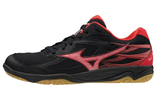Mizuno Volleyball Shoes Unisex Low Top Black/Red
