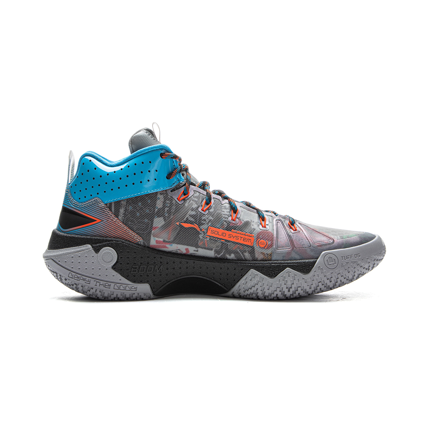 Li Ning Jie Ao 2High Basketball Shoes Men’s High Top Shark Gray/Black