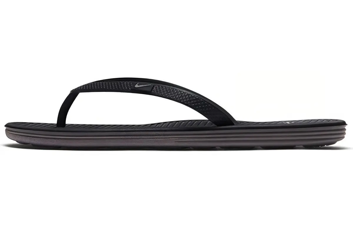 Nike Rubber Sole Quick Dry Quick Dry Slide Slippers Women's Black