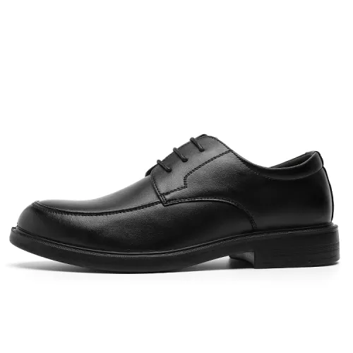 Warrior casual and comfortable formal leather shoes, men's black