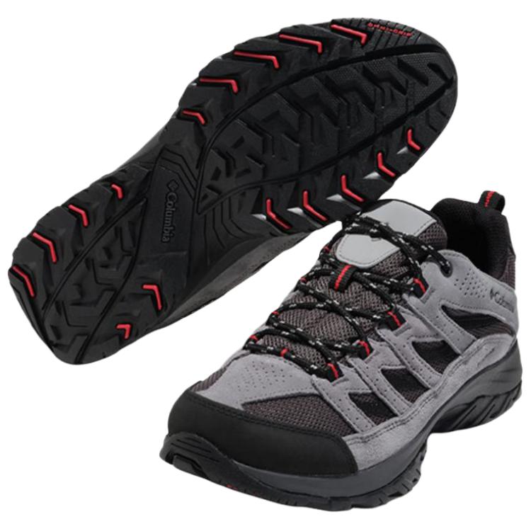 Columbia Hiking Abrasion Resistant Waterproof Support Grip Low top Mountaineering Hiking Shoes Men’s Light Gray