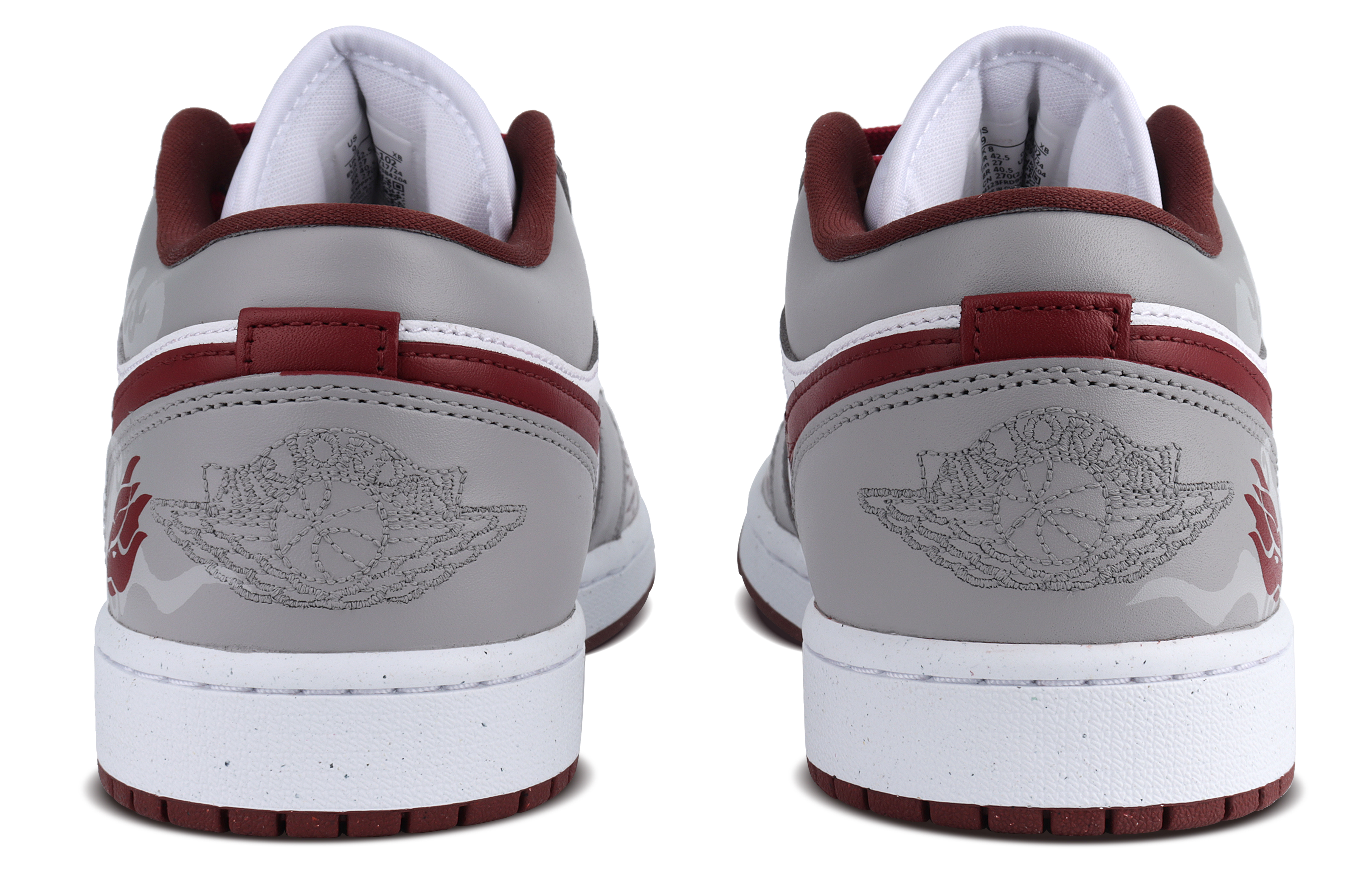 Jordan Air Jordan 1 Low top Vintage Basketball Shoes Unisex Red Gray