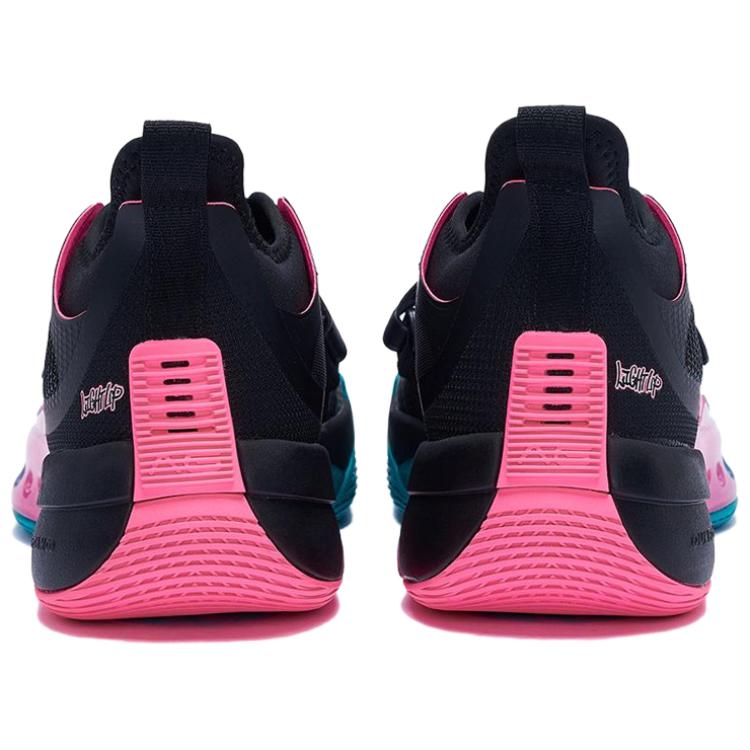361° LIGHT UP Cushioning, Wear Resistant Low top Basketball Shoes Men’s Black Blue Pink
