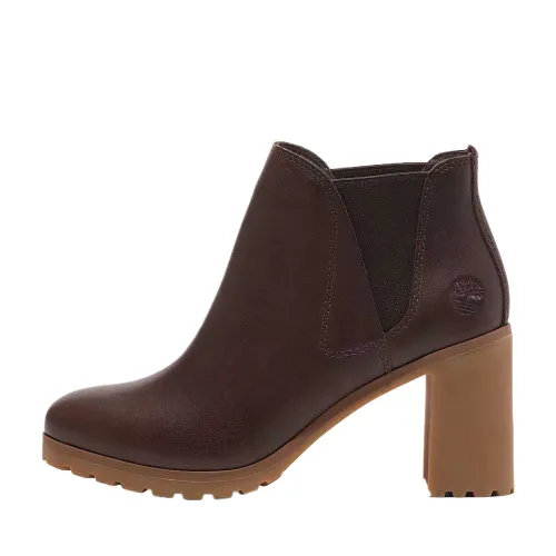 Timberland Allington Leather Short Chelsea Boots Women's Brown