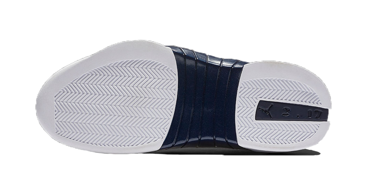 Мужские кроссовки Jordan Air Jordan 15 Retro Obsidian (сине-белые) — 黑曜石/白/金属银 — фото 5
