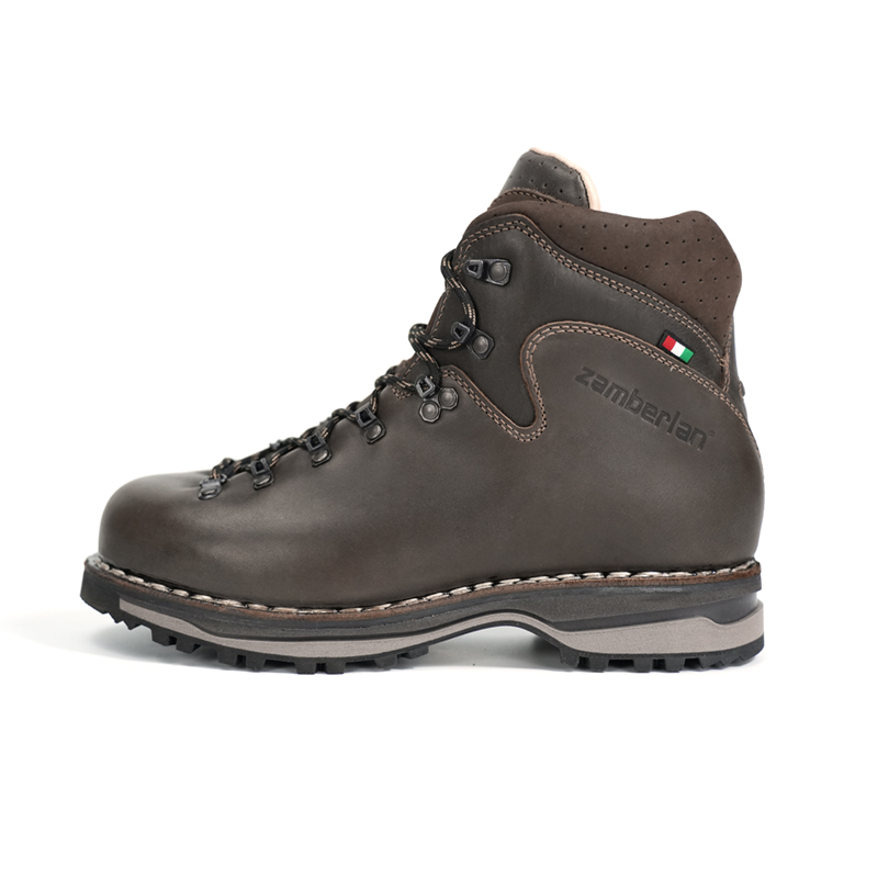 ZANBEILA Italian Version Outdoor Top Grain Cow Leather Abrasion Resistant Lightweight Waterproof Mid top Hiking Shoes