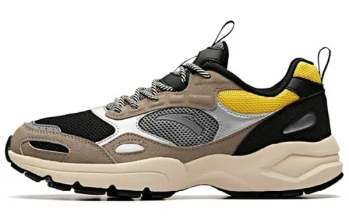 Anta Textile, Synthetic Leather Cushioning Slip Resistant Abrasion Resistant Low top Chunky Sneakers Men's