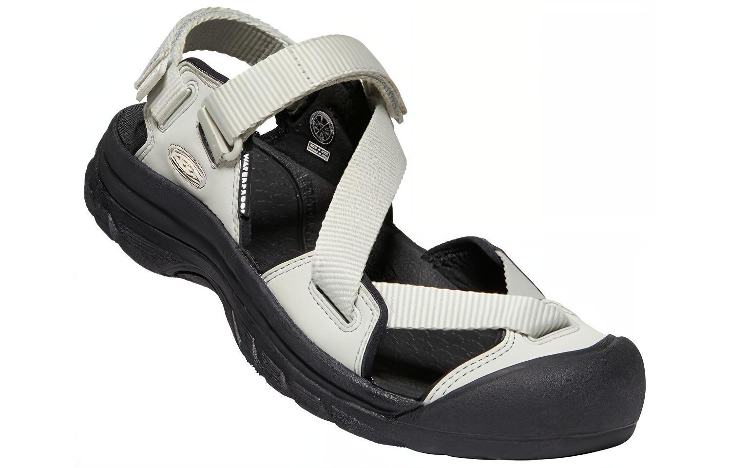 Keen Zerraport 2 Breathable Abrasion Resistant River Trekking Shoes Women's Silver Black