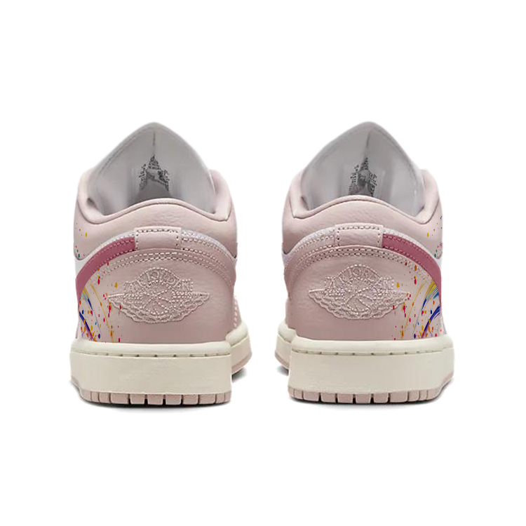 Jordan Air Jordan 1 Vintage Basketball Shoes Women’s Low Top White/Pink