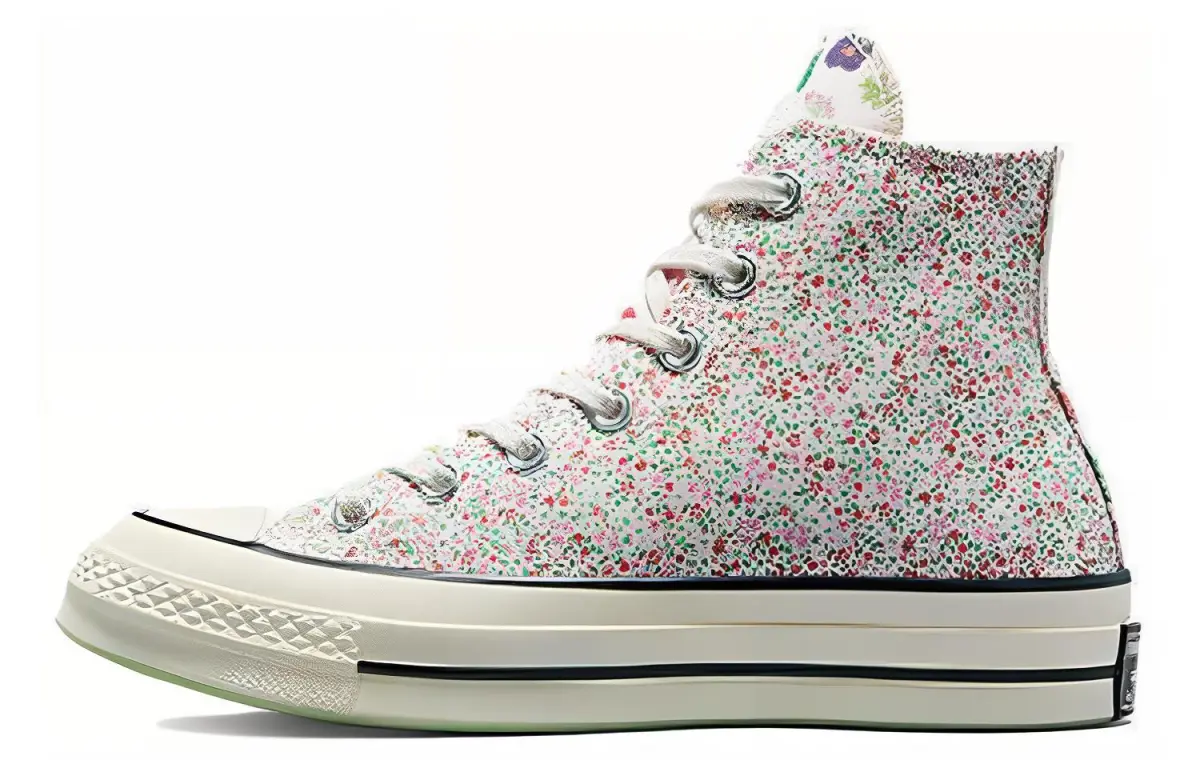 Converse Chuck 70 Fruits & Florals Abrasion Resistant Abrasion Resistant High top Canvas Shoes Unisex White Pink