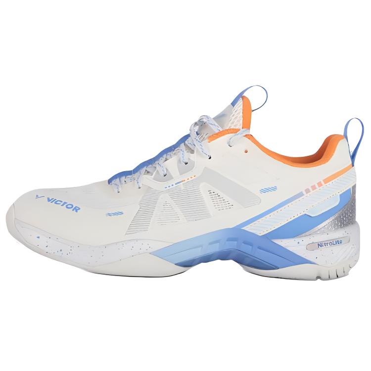 VICTOR S82IIINL Slip Resistant Abrasion Resistant Low top Badminton Shoes Unisex White