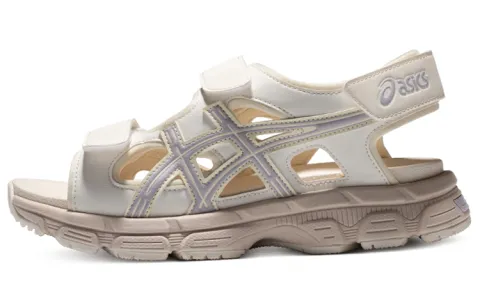 ASICS Kahana Sd Outdoor Sports Unisex Beige Purple Sandals 'Cream Graypurple'
