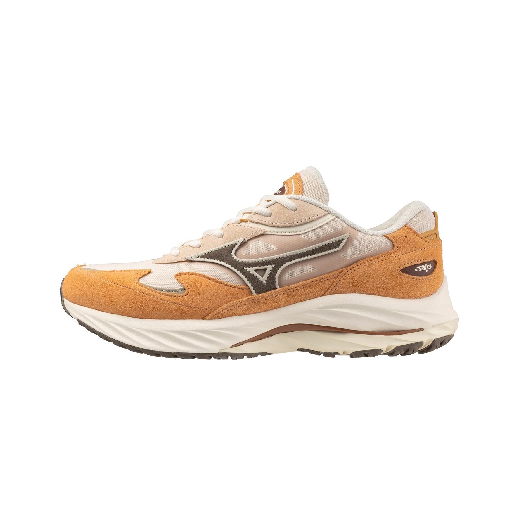 Mizuno Wave Rider Β Comfortable Abrasion Resistant Slip Resistant Low top Training Shoes Unisex Beige Brown