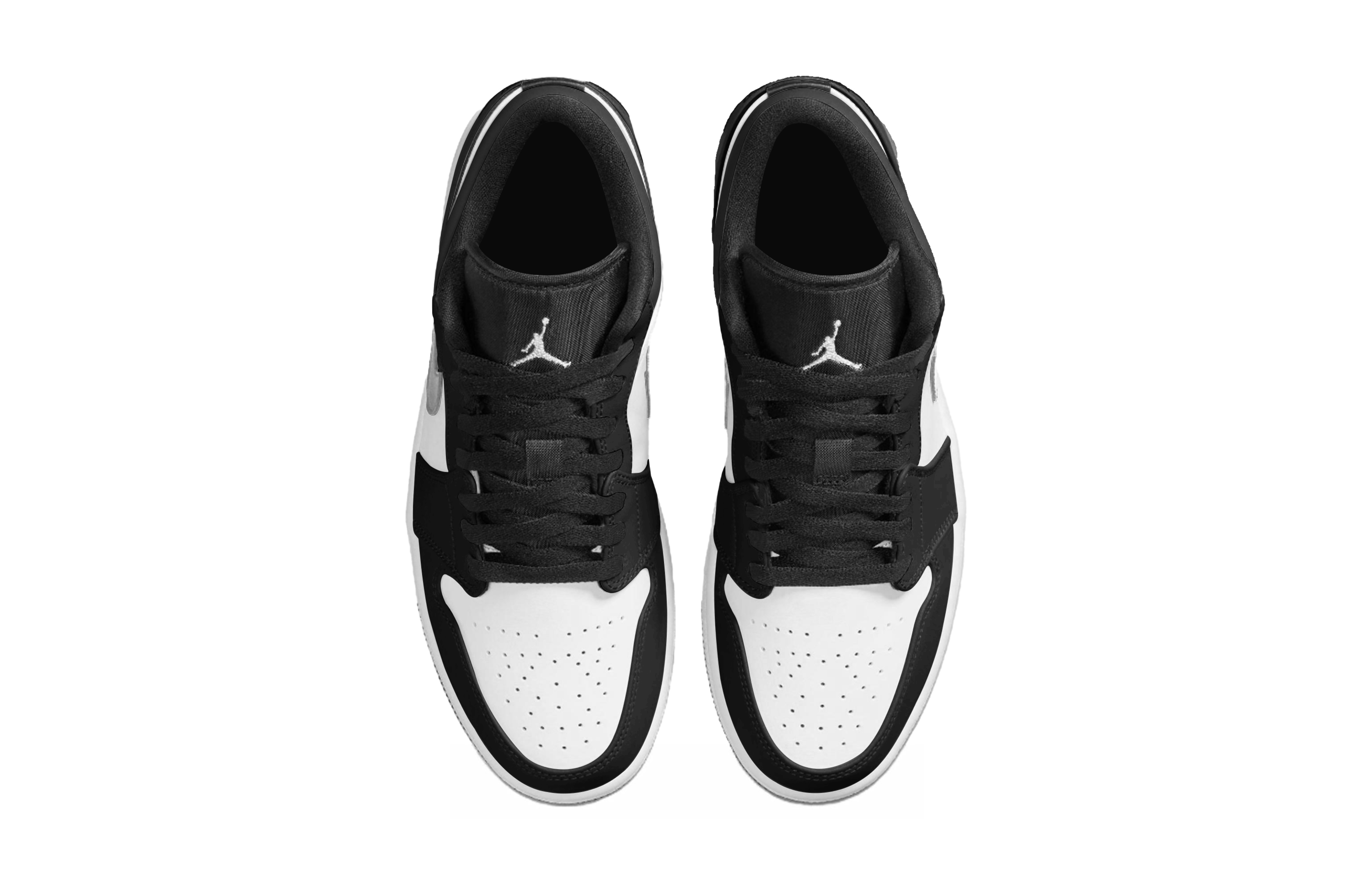 Jordan Air Jordan 1 Low top Skateboard Shoes Unisex Black