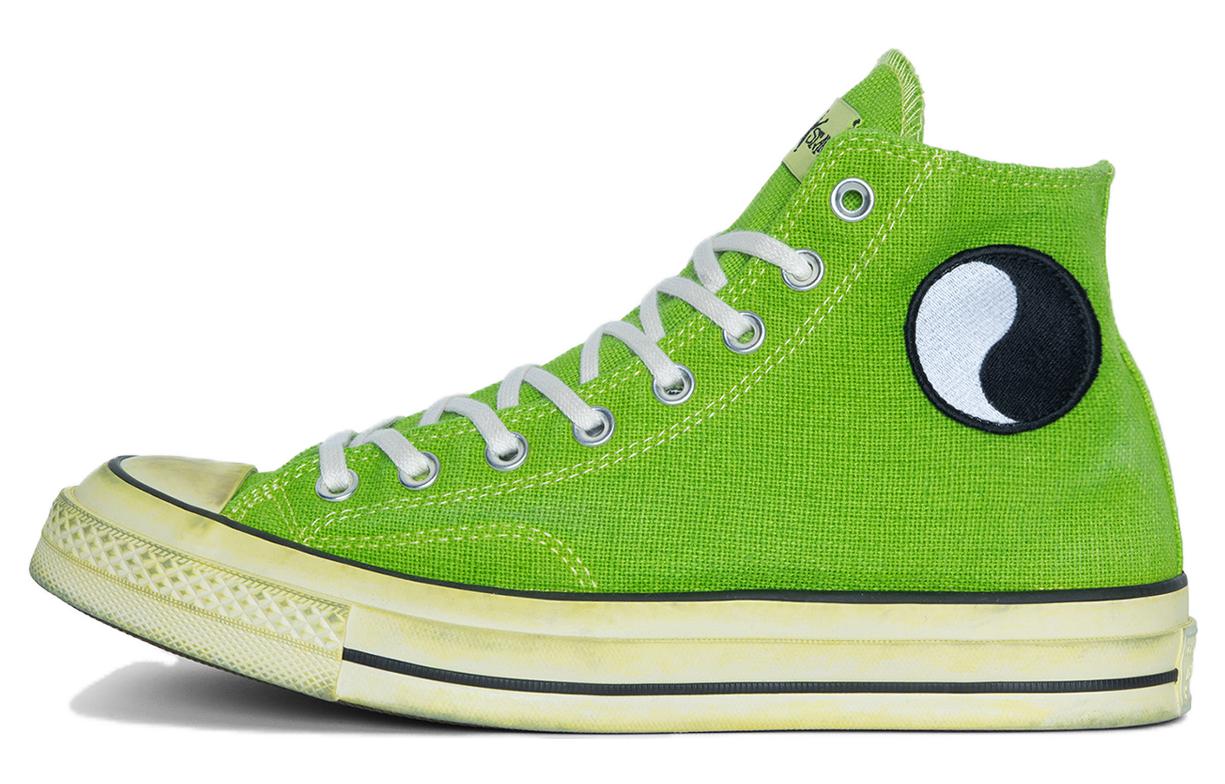 Унисекс кеды Stussy x Our Legacy x Converse Chuck 70 Hi (зеленый)