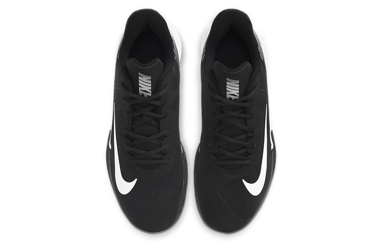Мужские кроссовки Nike Precision 4 (черно-белые) — Чёрныйбелый — фото 4
