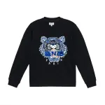 KENZO Sweatshirts Men's Black Crew Neck Moderate Heavyweight