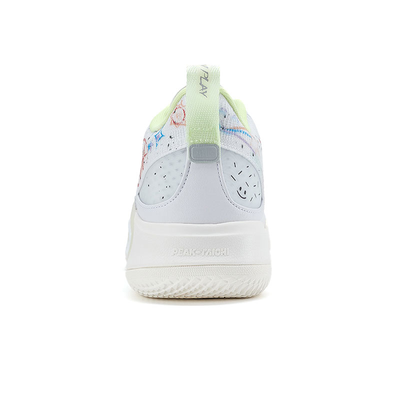 PEAK Tai Ji2.0 Lightweight Rebound Low top Basketball Shoes Men’s White Green
