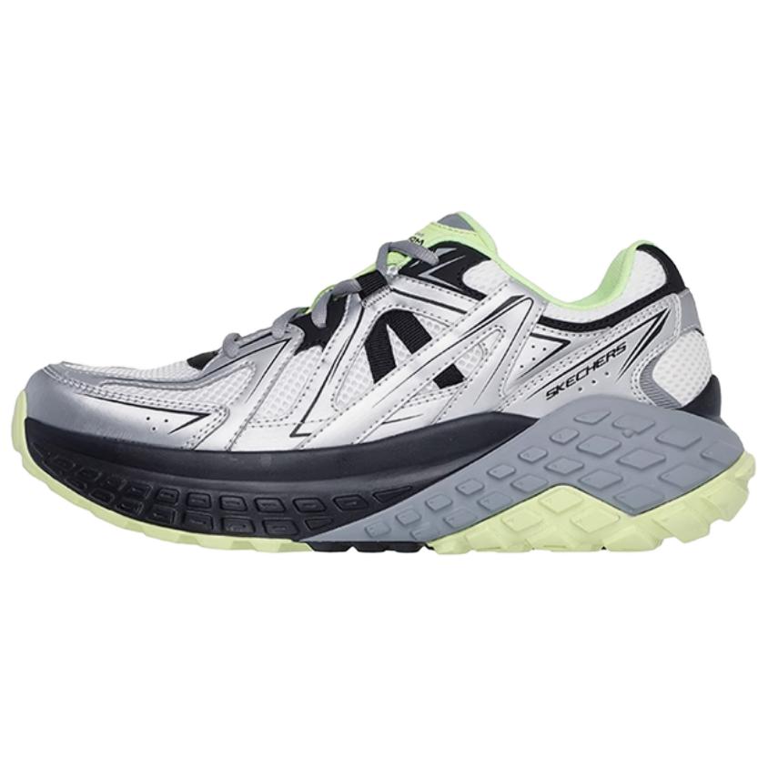 Skechers SPORT MENS Wear resistant And Lightweight Low top Hiking Shoes Men’s Silver