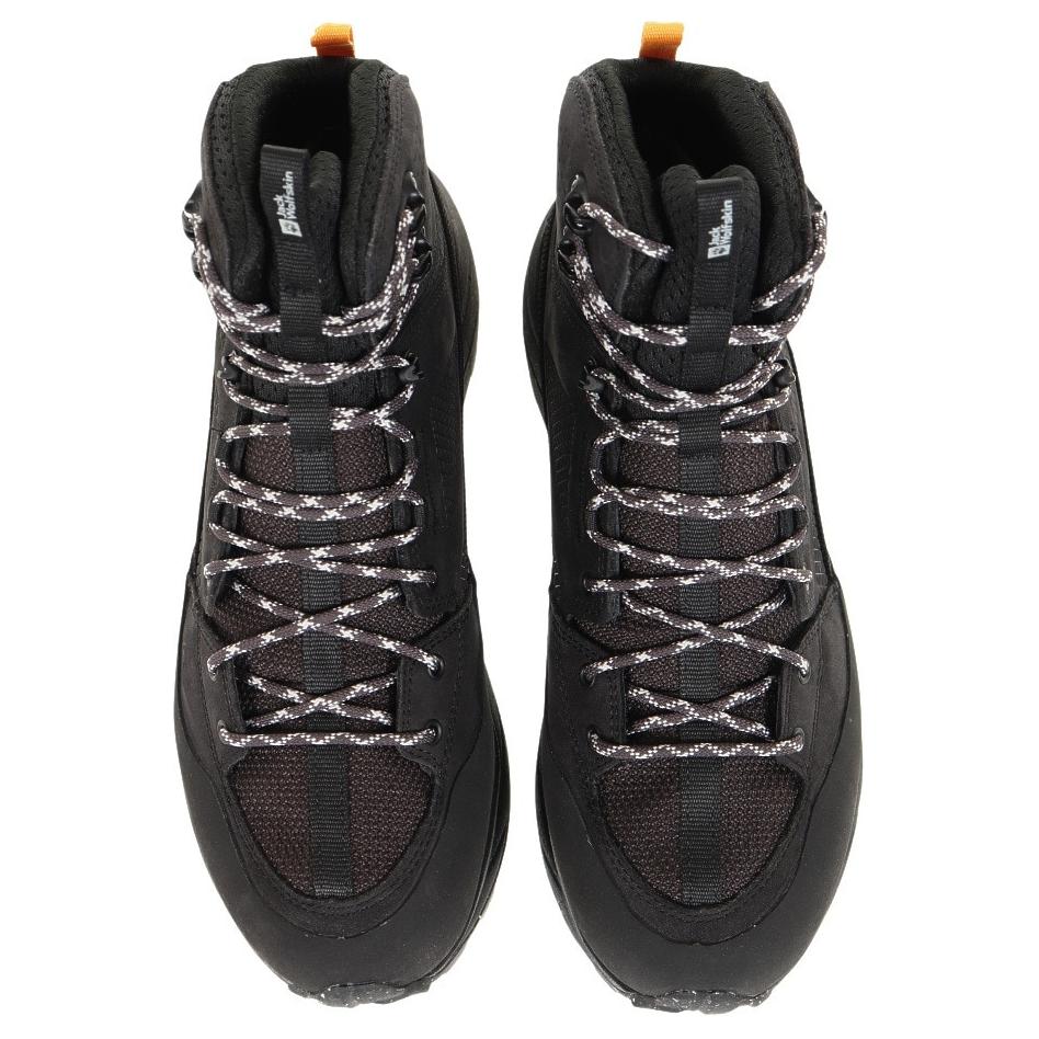 Jack Wolfskin Terraquest Slip Resistant Abrasion Resistant Mid top Hiking Shoes Men’s Black