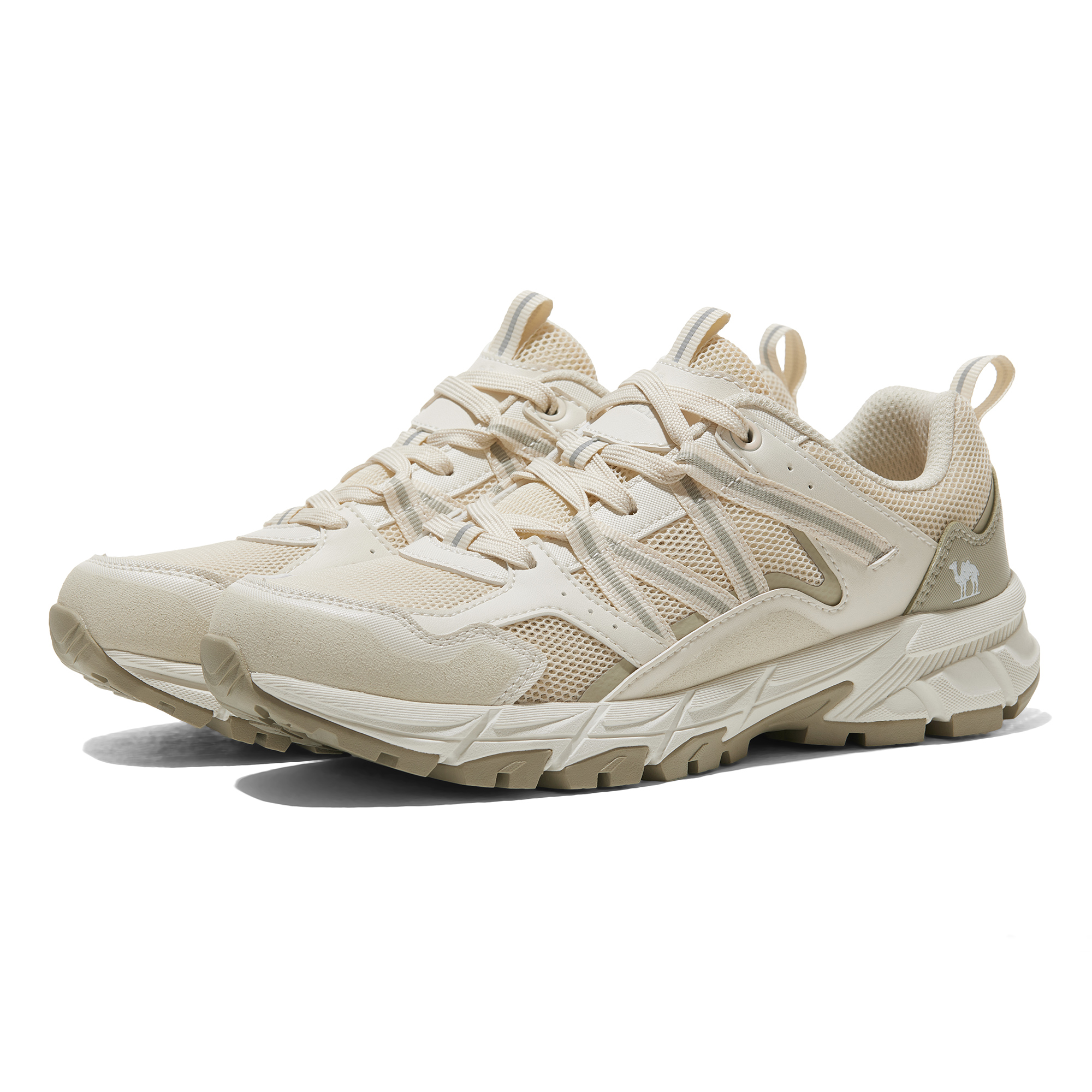 CAMEL Mesh Cushioning Abrasion Resistant Cushioning, Wear Resistant Low top Mountaineering Shoes Women’s Rococo White